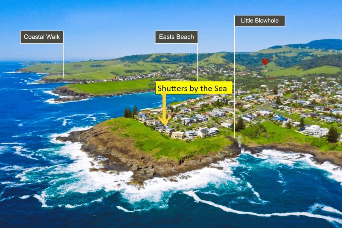 Shutters By The Sea Kiama-Sea Views-Waterfront-Private On Coastal Walk Extérieur photo